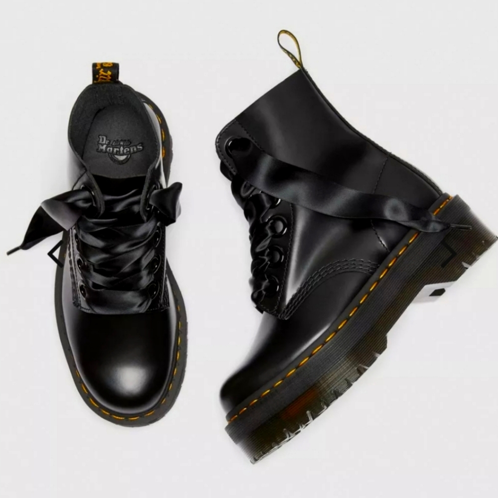 MOLLY WOMEN'S LEATHER PLATFORM BOOTS